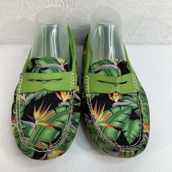 Loudmouth 8.5 Men’s Logan‎ Driving Loafers Bora Bora Tropical Print Botanical main image 7